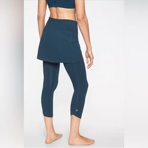 Athleta Teal Green Skirted Leggings